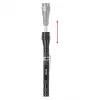ENTAC EFL-1W-FLEX-ALU Linterna LED 1 W con cuello telescópico, aluminio, Negro