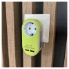 ENTAC Adaptador de enchufe con 2x USB-A Lima