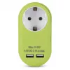 ENTAC Adaptador de enchufe con 2x USB-A Lima