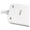 ENTAC Regleta 4 tomas con 1x USB-A y 1x USB-C, 1,5 m blanca