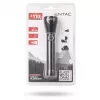 ENTAC Linterna LED 1W aluminio negra pila AA