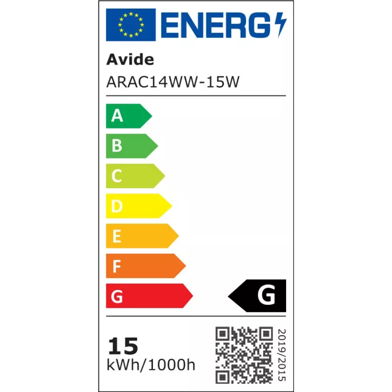 Avide Bombilla halógena 65lm 15W E14 blanco cálido 3000K C35 vela