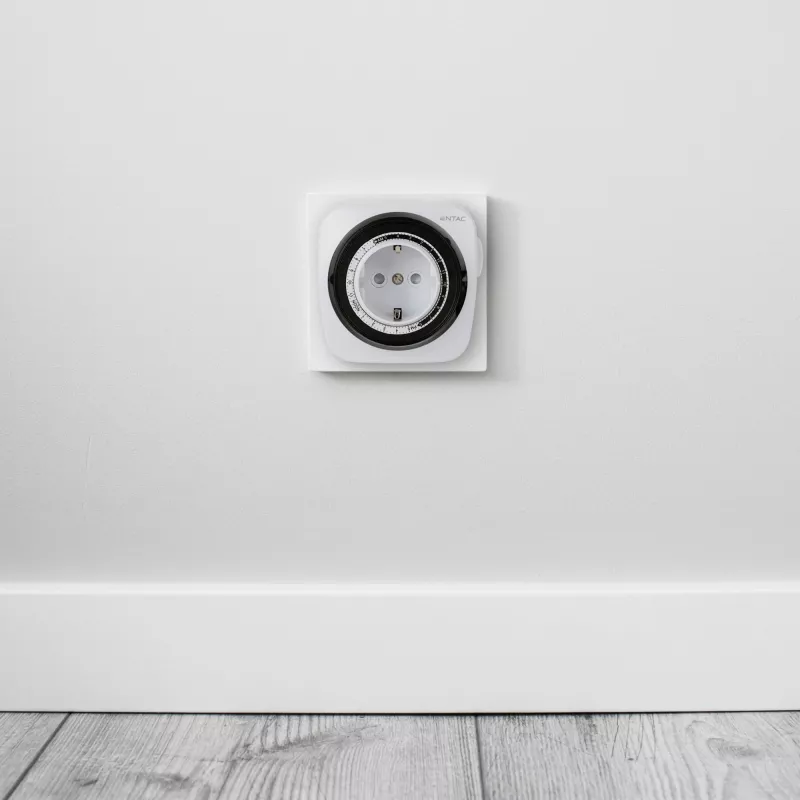 ENTAC Temporizador mecánico Mini 24 horas 48 programas