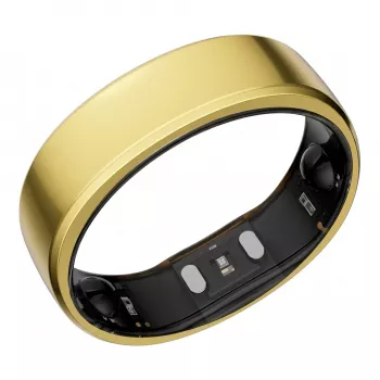 RingConn Smart Ring Gen2 - King Gold talla 7 - Wearable de seguimiento del sueño y fitness - frecuencia cardíaca, SpO2, control de estrés