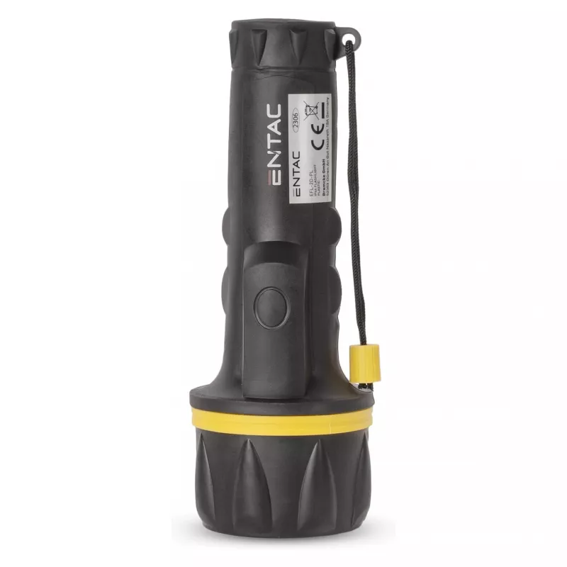 ENTAC EFL-2D-PL Linterna 2D plástico negro