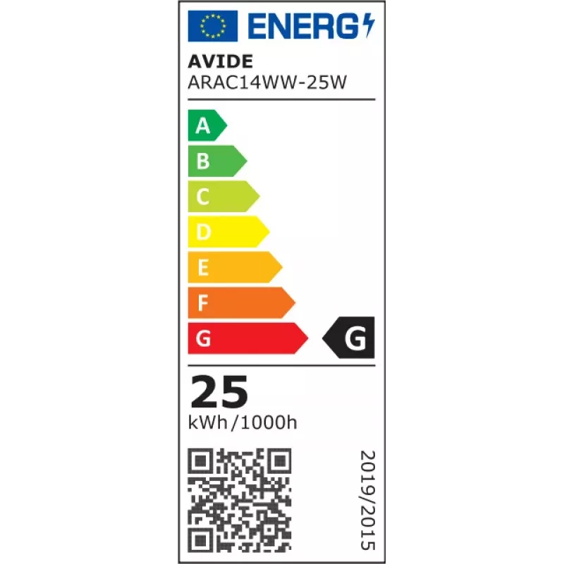 Avide Bombilla halógena 150lm 25W E14 blanco cálido 3000K