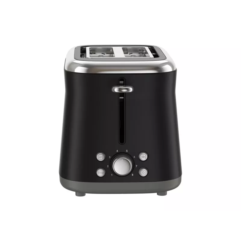 TEFAL Tostadora TT7208E0 Collection Retro 850 W 2 ranuras Acero inoxidable Negro