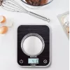 TEFAL Báscula de cocina BC50D2V0 Optiss - LCD digital, capacidad 5 kg, Negro