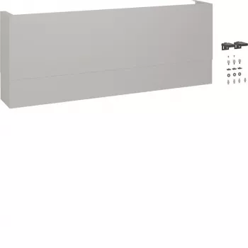 Hager FZ1300TB Panel telescópico de gestión de cables para universZ, altura 350-680mm, profundidad 205mm, Gris metal