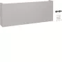 Hager FZ1300TB Panel telescópico de gestión de cables para universZ, altura 350-680mm, profundidad 205mm, Gris metal