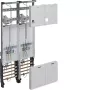 Hager ZK33X3T Cuadro de contadores completo 1050mm 2 emplazamientos de contador 2 campos de distribución NRW SH MV N-Sachsen