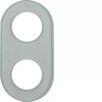 Hager WTD7200GT marco de cristal de 2 elementos transparente