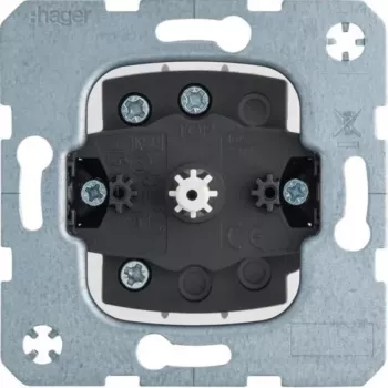 Hager WDE384103 Interruptor giratorio de persiana 1 polo empotrar función pulsador/rastreo