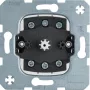 Hager WDE384203 Interruptor giratorio de empotrar de 2 polos para persianas con función pulsador/rastreo