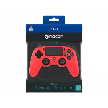 NACON PS4OFCPADRED Mando compacto Gaming PS4 Rojo