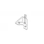 NEXO IDT-BPADAPT placa adaptadora para ID84, ID84L, IDS312 - soporte de montaje en poste, negro