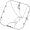 NEXO PNU-P12FLGPS-BK brida de bocina / adaptador de dispersión para sistemas de altavoces P12, negro