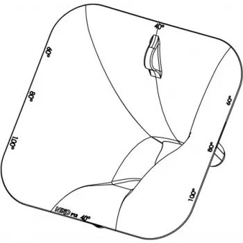 NEXO PNU-P12FLGPS-BK brida de bocina / adaptador de dispersión para sistemas de altavoces P12, negro