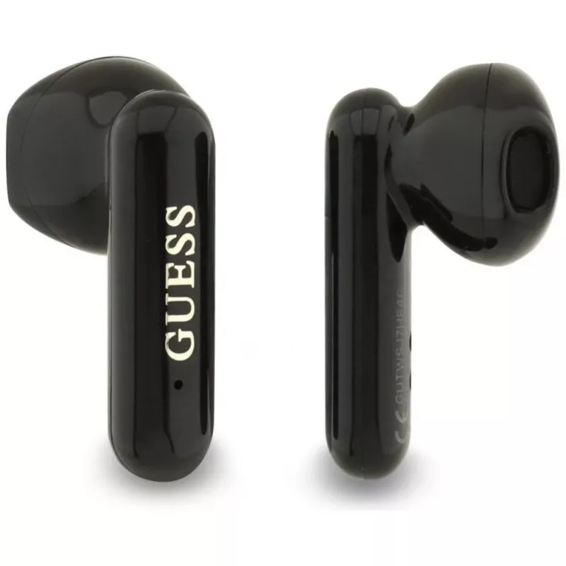 Guess 4G Metal Logo auriculares Bluetooth True Wireless Stereo con estuche de carga (negro)