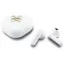 Guess 4G Metal Logo auriculares Bluetooth True Wireless Stereo con estuche de carga (blanco)