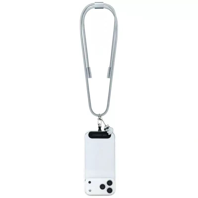 Karl Lagerfeld Crossbody Strap Choupette Charm - correa universal para teléfono / cable USB-C a USB-C 1,5 m (gris)