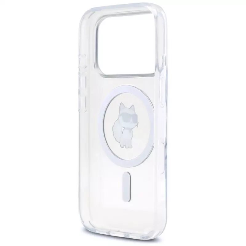 Karl Lagerfeld IML Choupette MagSafe Case para Apple iPhone 17 Pro Max, Transparente