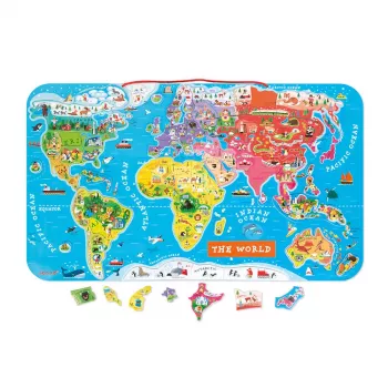 Janod Puzzle Magnético Mapa del Mundo