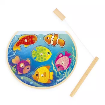 Janod Juego de Pesca Magnético - Szybkie Rybki