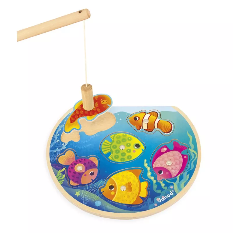 Janod Juego de Pesca Magnético - Szybkie Rybki