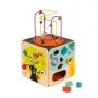 Janod Cubo de Actividades Educativo Grande con Laberinto de Abalorios J08256