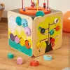 Janod Cubo de Actividades Educativo Grande con Laberinto de Abalorios J08256