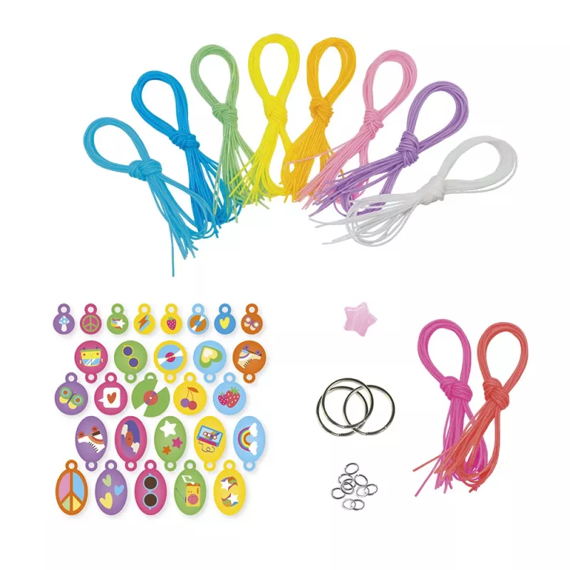 Janod Set de Manualidades Creativas Scoubidou Filofun Adornos 7+