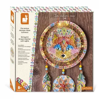 Janod String Art Atrapasueños Brillante Kit de Tejido 3D