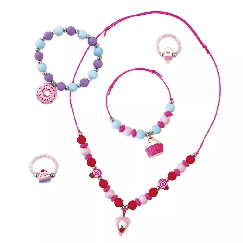 Janod Set DIY de Creación de Joyas Dulces y Caramelos 6+