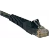 Tripp cable de red Cat6 Gigabit moldeado sin enganches RJ45 M/M de 25ft negro