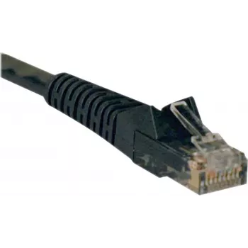 Tripp cable de red Cat6 Gigabit moldeado sin enganches RJ45 M/M de 25ft negro