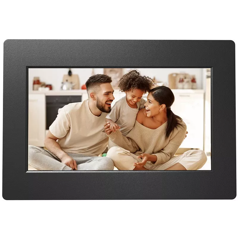 AGFAPHOTO APF700 marco de fotos digital Wi-Fi de 7 pulgadas con 32 GB de memoria, pantalla táctil IPS-LCD, sensor de movimiento, rotación automática, negro