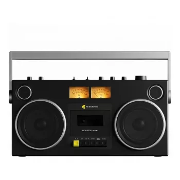 WeAreRewind Curtis reproductor de casetes portátil con Bluetooth negro