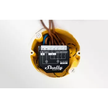 Shelly Wave 2PM EU LR interruptor de luz inteligente Z-Wave de 2 canales con medición de consumo