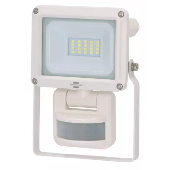 Brennenstuhl foco LED JARO 1060 P con sensor de movimiento por infrarrojos, 10W, 1060lm, blanco luz de día 6500K, IP65, IK08, montaje en pared, cable de 1m