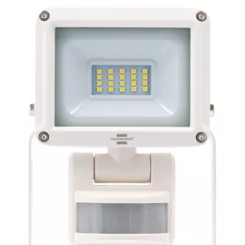 Brennenstuhl foco LED JARO 1060 P con sensor de movimiento por infrarrojos, 10W, 1060lm, blanco luz de día 6500K, IP65, IK08, montaje en pared, cable de 1m
