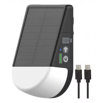 Brennenstuhl Lámpara LED exterior solar con batería KL 300 AS con adaptador de keder