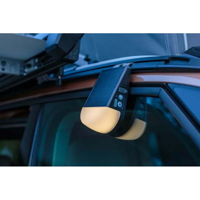 Brennenstuhl Lámpara LED exterior solar con batería KL 300 AS con adaptador de keder