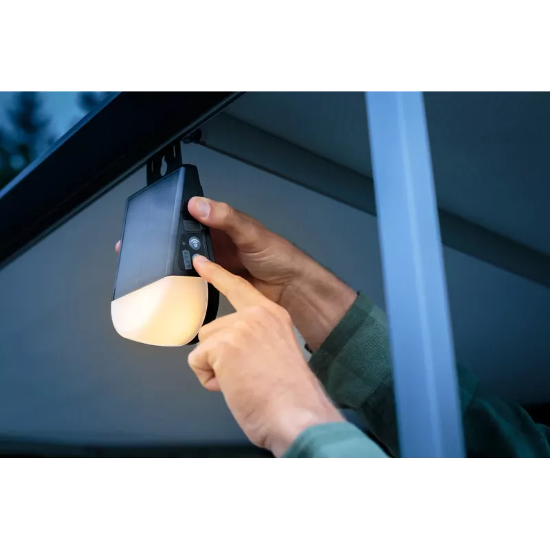 Brennenstuhl Lámpara LED exterior solar con batería KL 300 AS con adaptador de keder