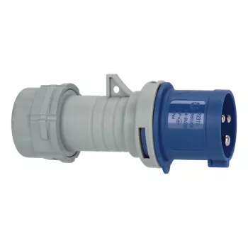 Brennenstuhl clavija CEE 230V 16A IP44 azul de 3 polos clavija recta