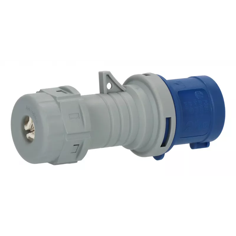 Brennenstuhl clavija CEE 230V 16A IP44 azul de 3 polos clavija recta