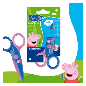 STAEDTLER Noris Junior Peppa Pig tijeras de seguridad infantiles 130 mm