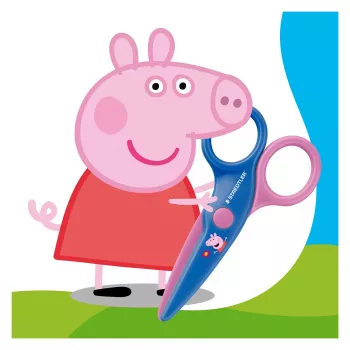 STAEDTLER Noris Junior Peppa Pig tijeras de seguridad infantiles 130 mm