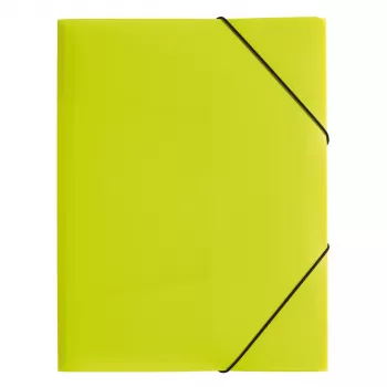 Pagna carpeta con goma A3 PP 3 solapas verde lima