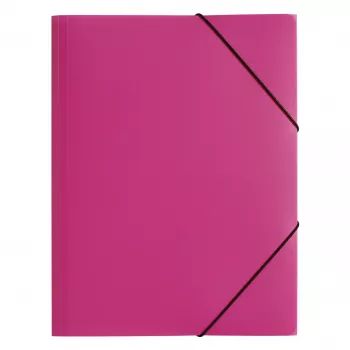 PAGNA carpeta con goma A3 PP 3 solapas rosa oscuro